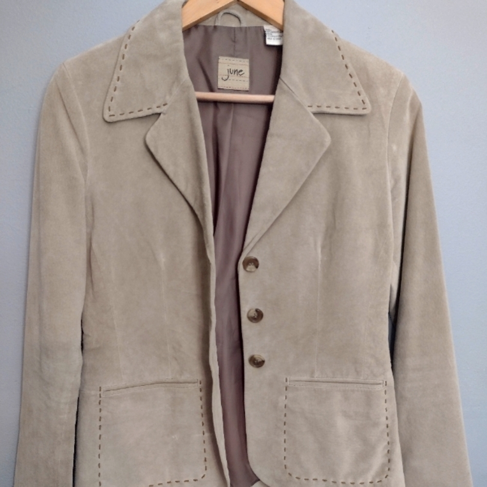 Suede blazer